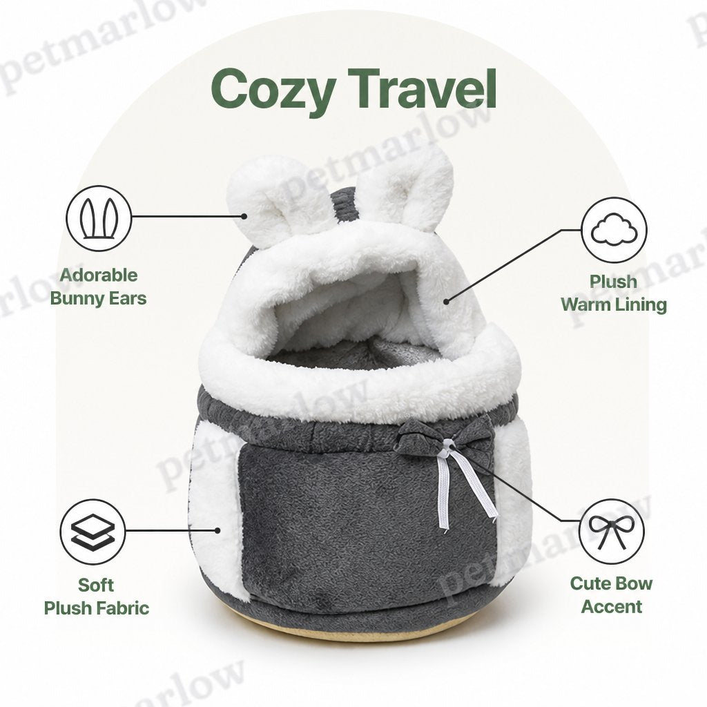Petmarlow Plush Winter-Lined Pet Carrier Backpack – view 5