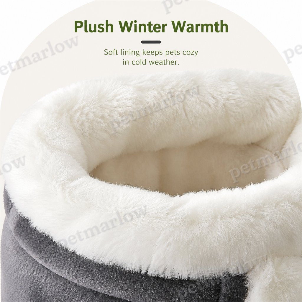 Petmarlow Plush Winter-Lined Pet Carrier Backpack – view 6