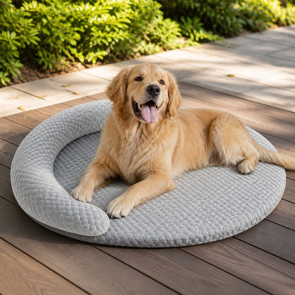 Petmarlow Polka Dot Cooling & Washable Cover Dog Bed