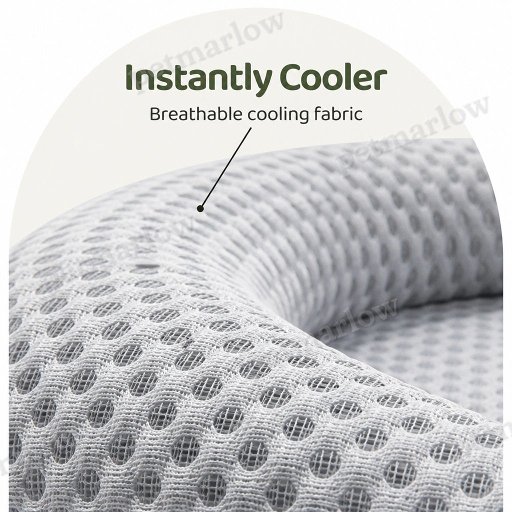 Petmarlow Polka Dot Cooling & Washable Cover Dog Bed – view 4