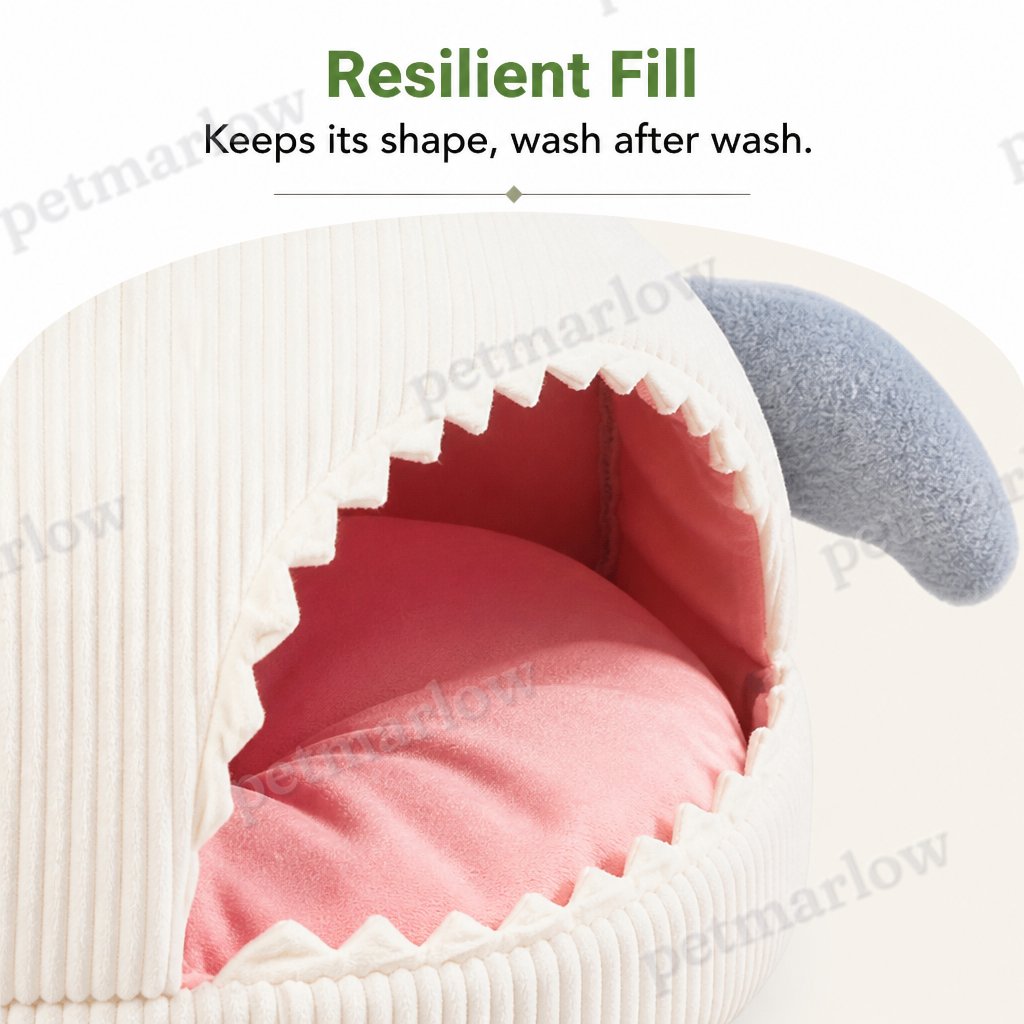 Petmarlow Resilient PP Cotton & Non-Slip Enclosed Cat Bed – view 5