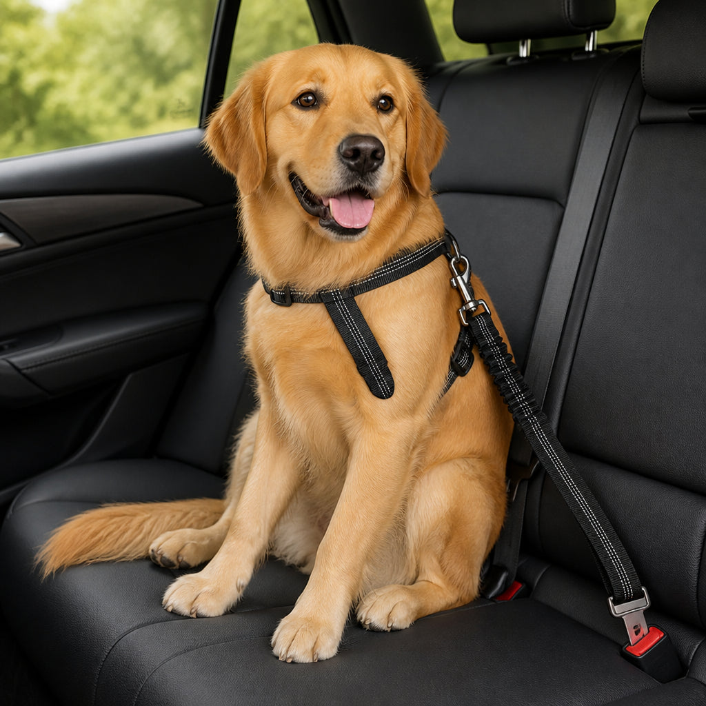 Petmarlow Retractable Heavy-Duty Nylon Dog Seat Belt