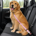 Petmarlow Retractable Heavy-Duty Nylon Dog Seat Belt – Pink