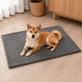 Petmarlow Self-Heating Lambswool & Non-Slip Pet Mat (Removable Cover) – Gray / S (19.7 × 13.8 in)