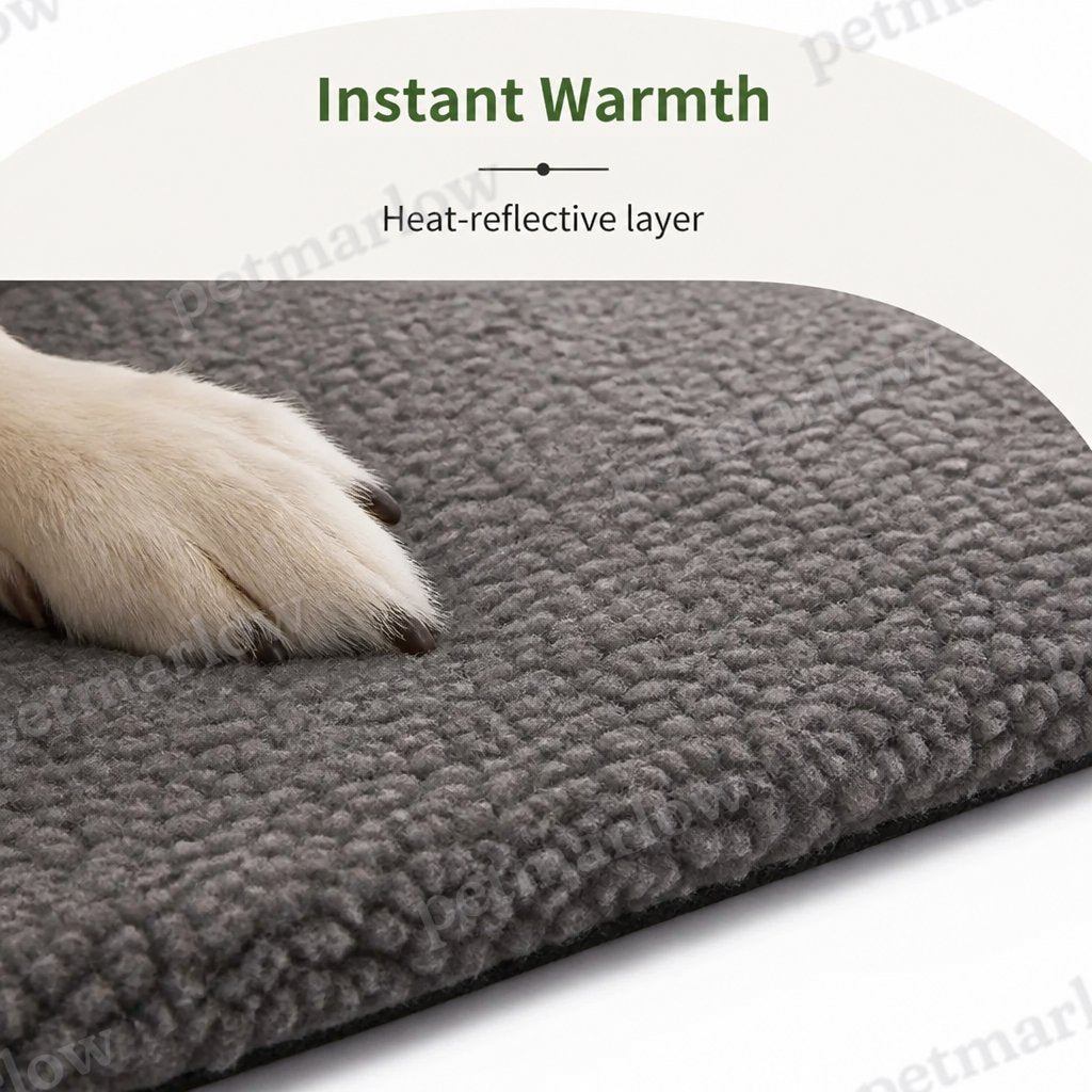 Petmarlow Self-Heating Lambswool Non-Slip Pet Mat (Removable Cover) – view 4