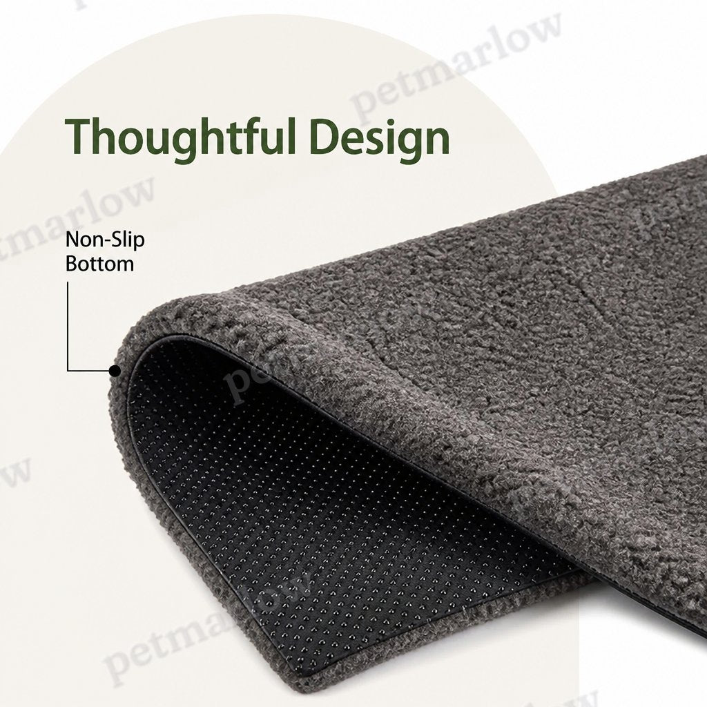 Petmarlow Self-Heating Lambswool Non-Slip Pet Mat (Removable Cover) – view 5