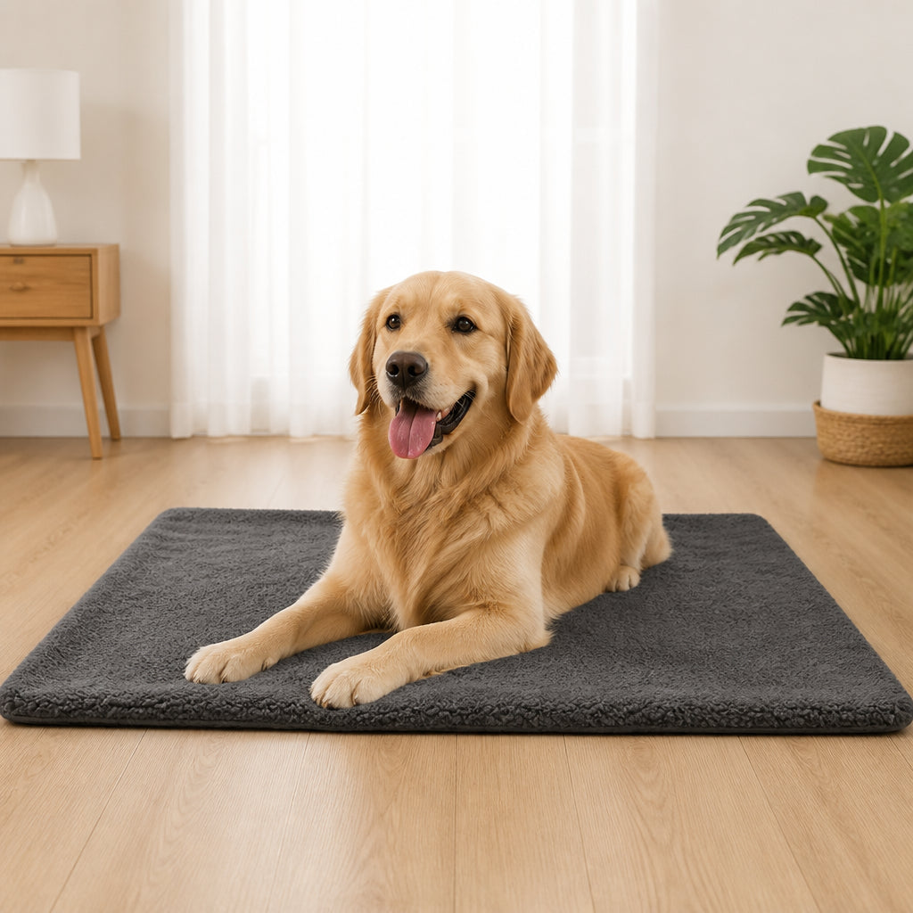 Petmarlow Self-Warming Lambswool Non-Slip Pet Mat