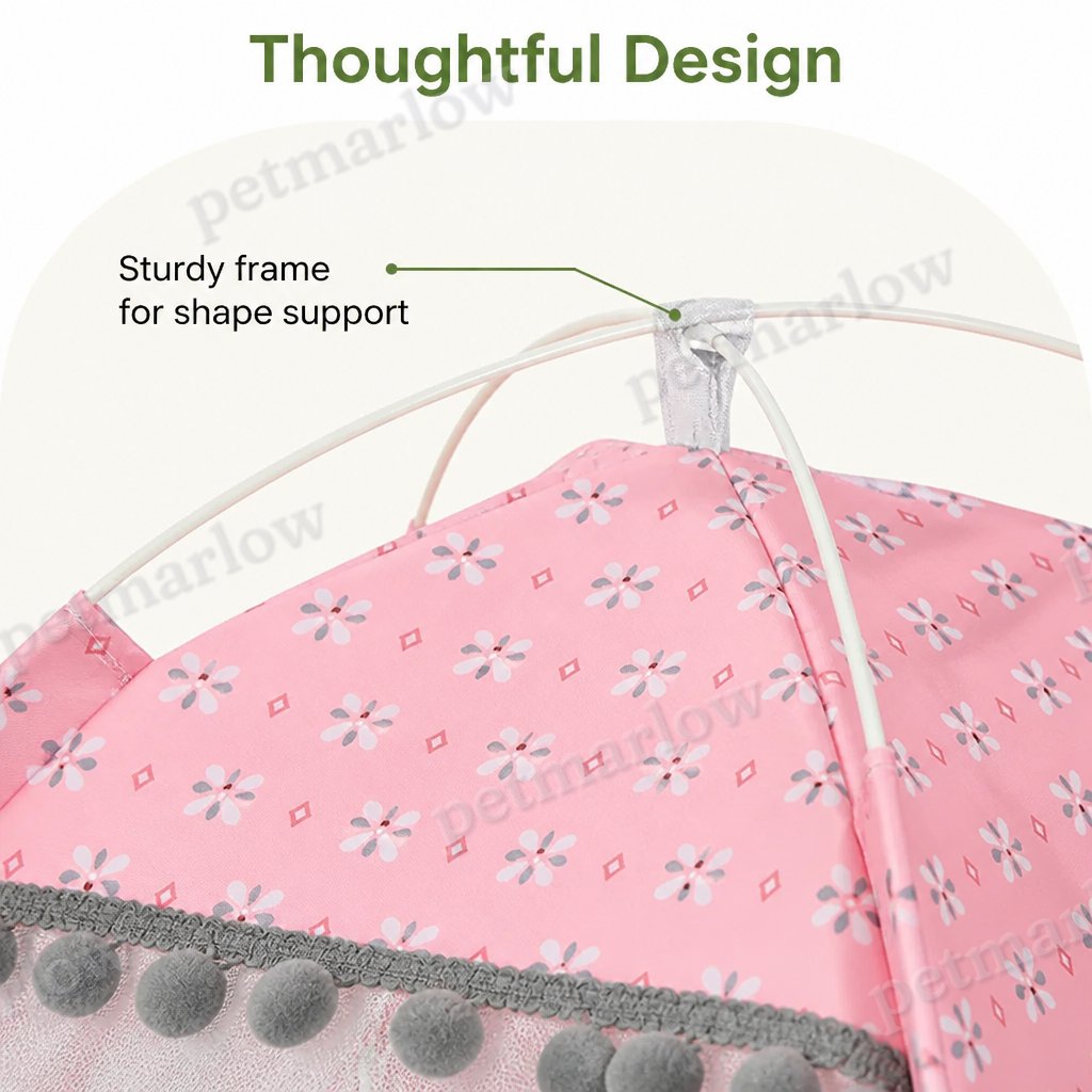 Petmarlow Semi-Enclosed Breathable Mesh & Non-Slip Pet Tent – view 6