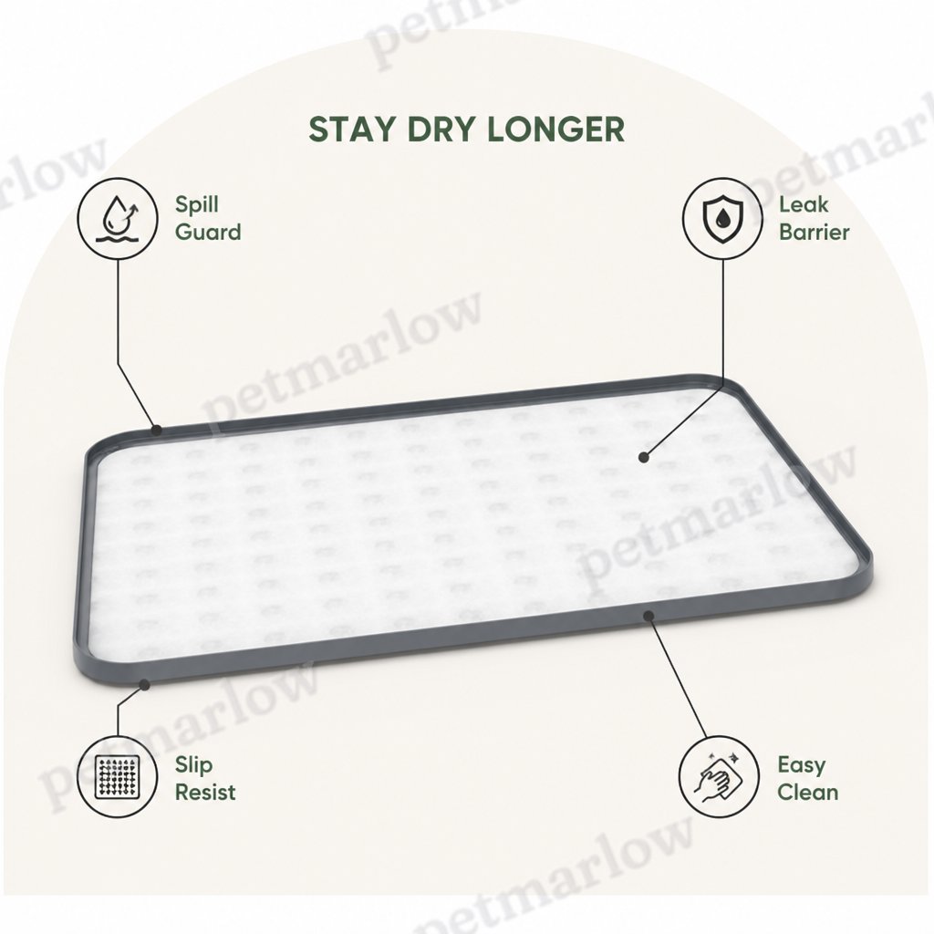Petmarlow Silicone Leak-Proof Raised-Edge Pee Pad Holder – view 5