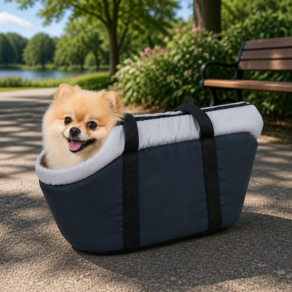 Petmarlow Soft-Sided & Adjustable Inner Pad Travel Carrier