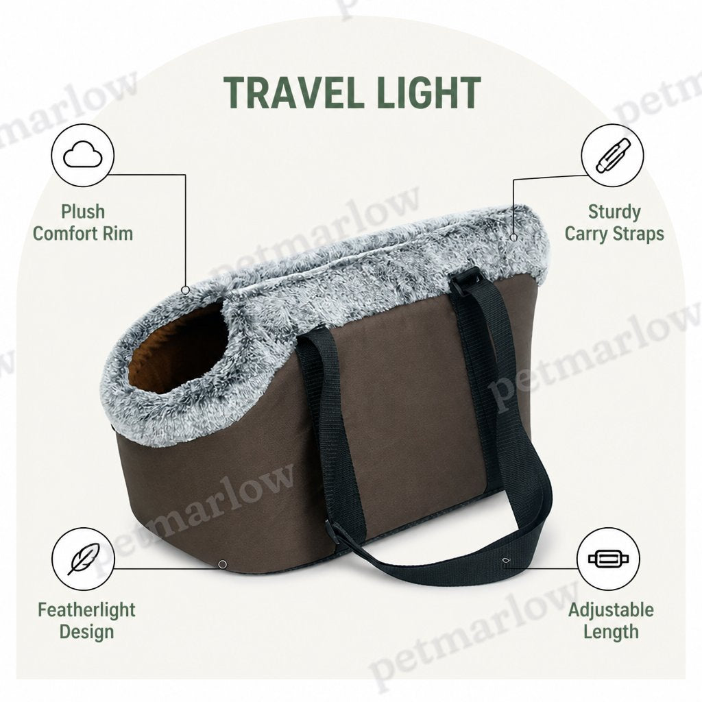 Petmarlow Soft-Sided & Adjustable Inner Pad Travel Carrier – view 5