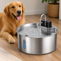 Petmarlow Stainless Steel Sensor-Activated & Wireless Rechargeable Pet Fountain – OnLy Pet Water