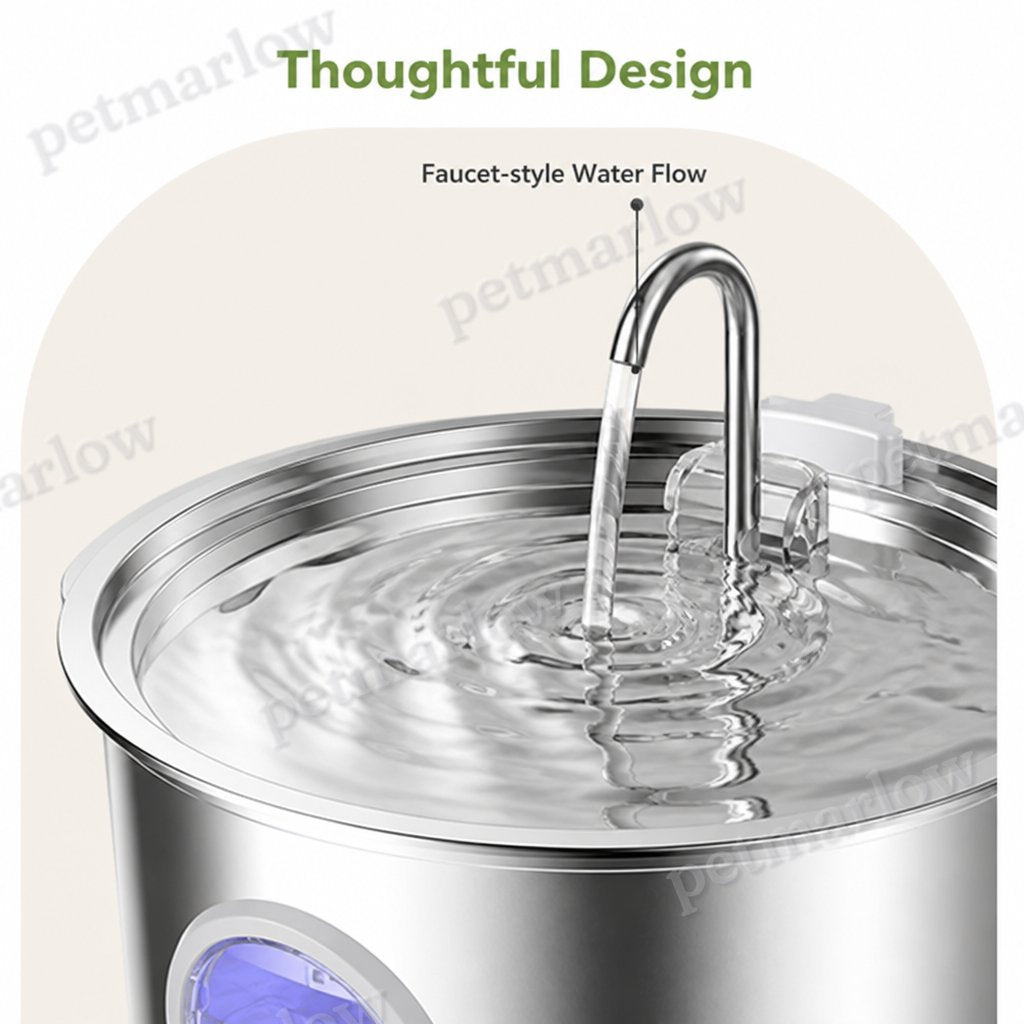 DogBedHouse Stainless Steel & Ultra-Quiet Large-Capacity Dog Water Fountain – view 6