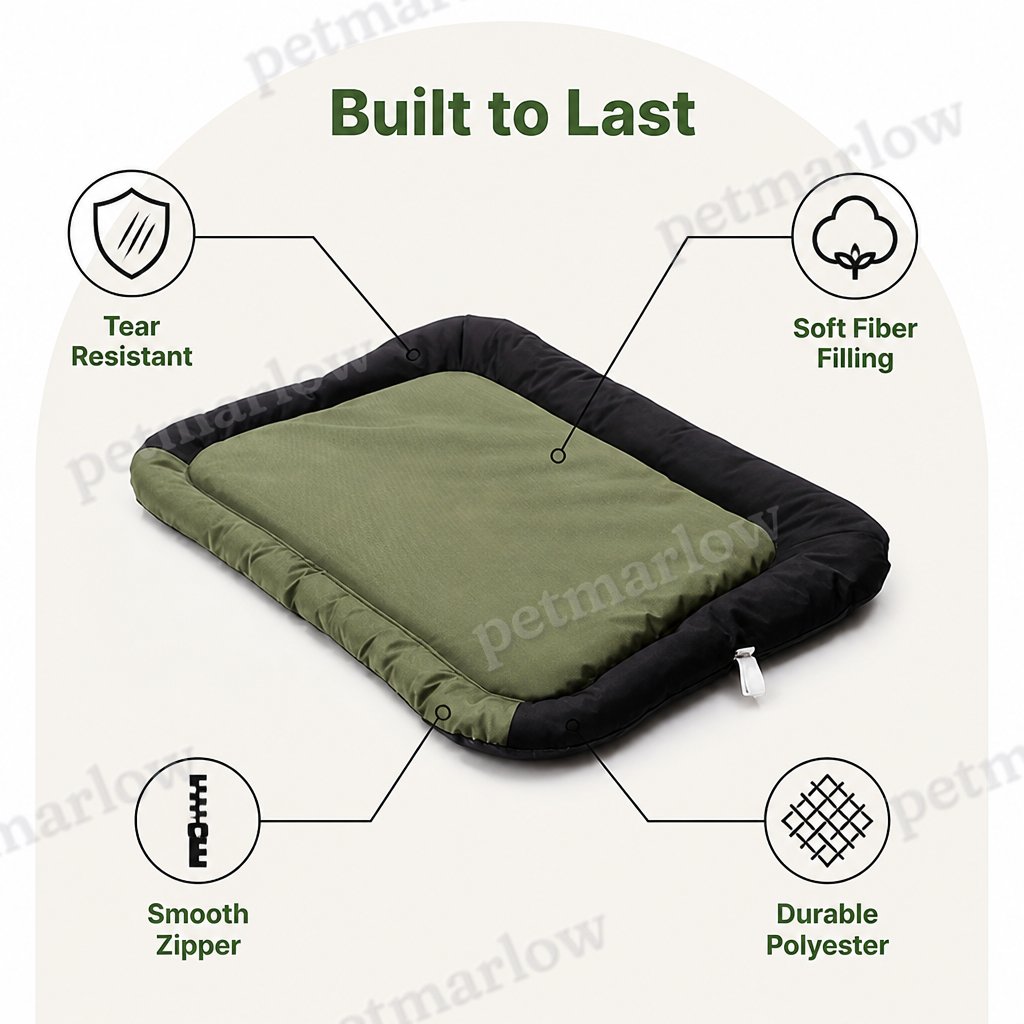 DogBedHouse Tear-Resistant Polyester All-Season Dog Bed – view 5