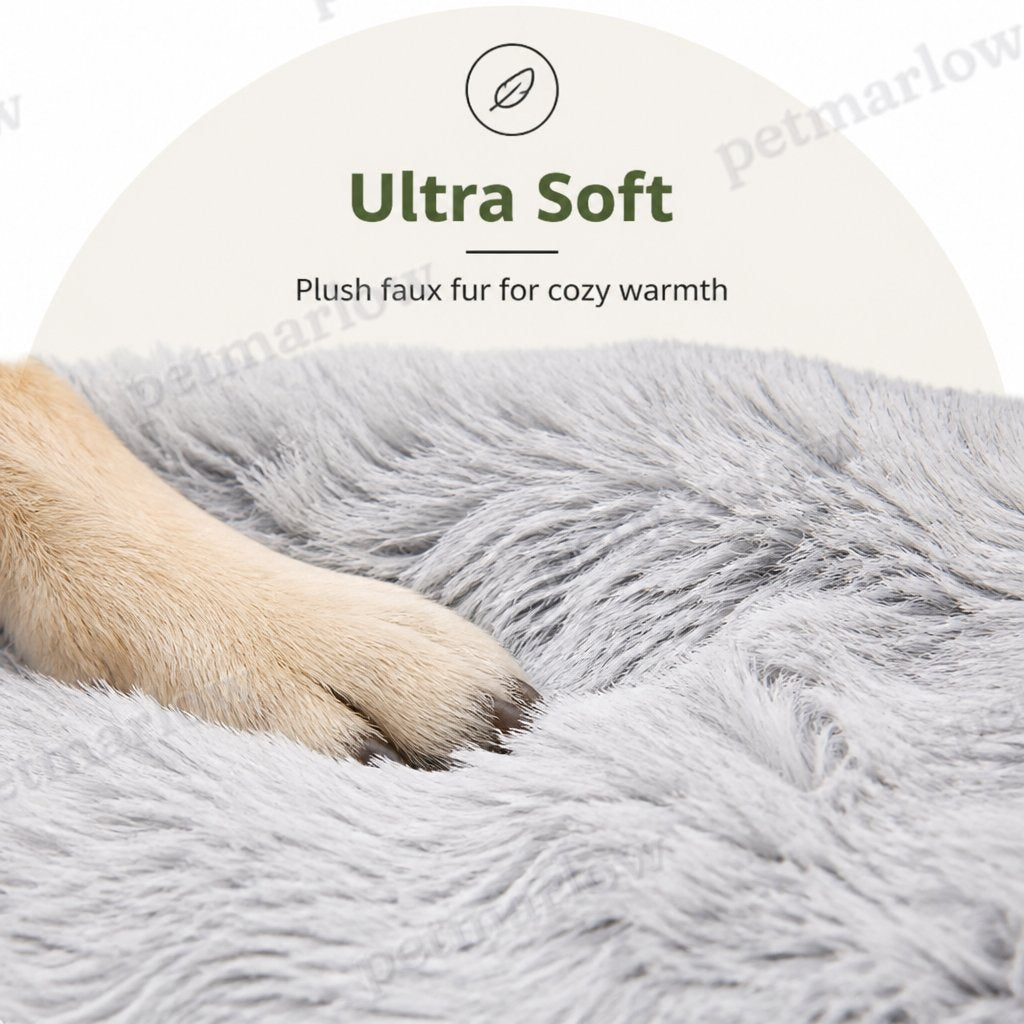 DogBedHouse Thick Fleece Lined & Washable Pet Mat (Removable Cover) – view 4