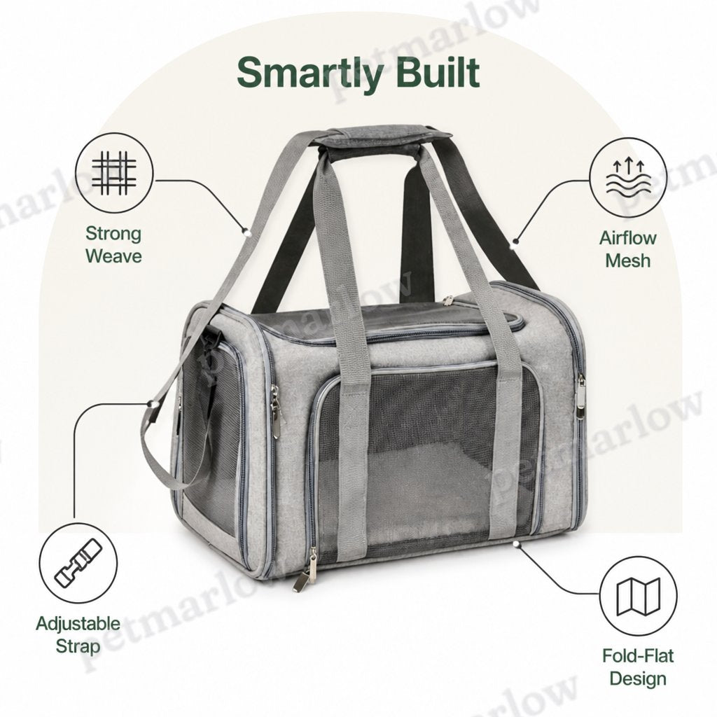 Petmarlow TSA-Approved Collapsible Mesh Travel Carrier – view 6