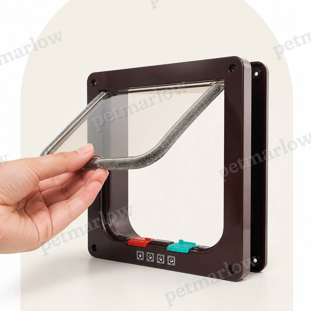 Petmarlow Two-Way Locking Pet Door (Door & Wall Mount) – view 6