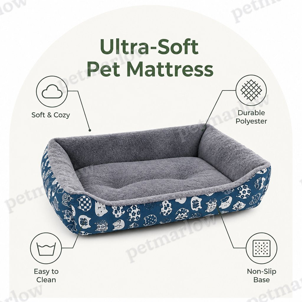 Petmarlow Ultra-Soft & Easy-Clean Polyester Pet Mattress – view 3