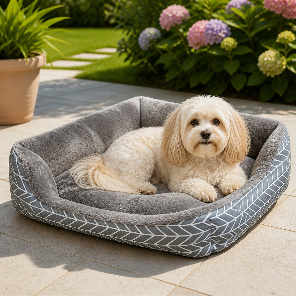 Petmarlow Ultra-Soft Plush & Thick Cushion Pet Bed