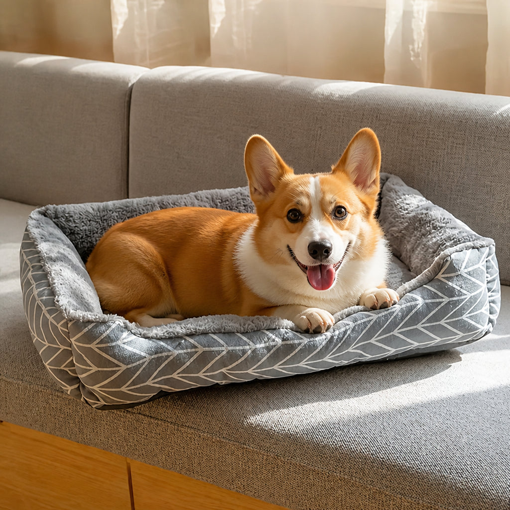 Petmarlow Ultra-Soft Plush & Thick Cushion Pet Bed – XL(23.62*17.72inch)