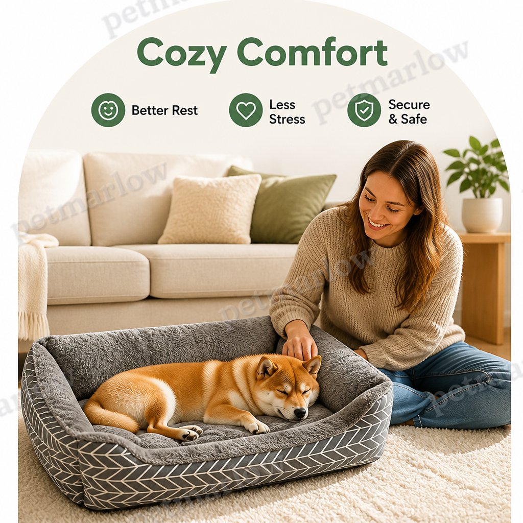 Petmarlow Ultra-Soft Plush & Thick Cushion Pet Bed – view 6