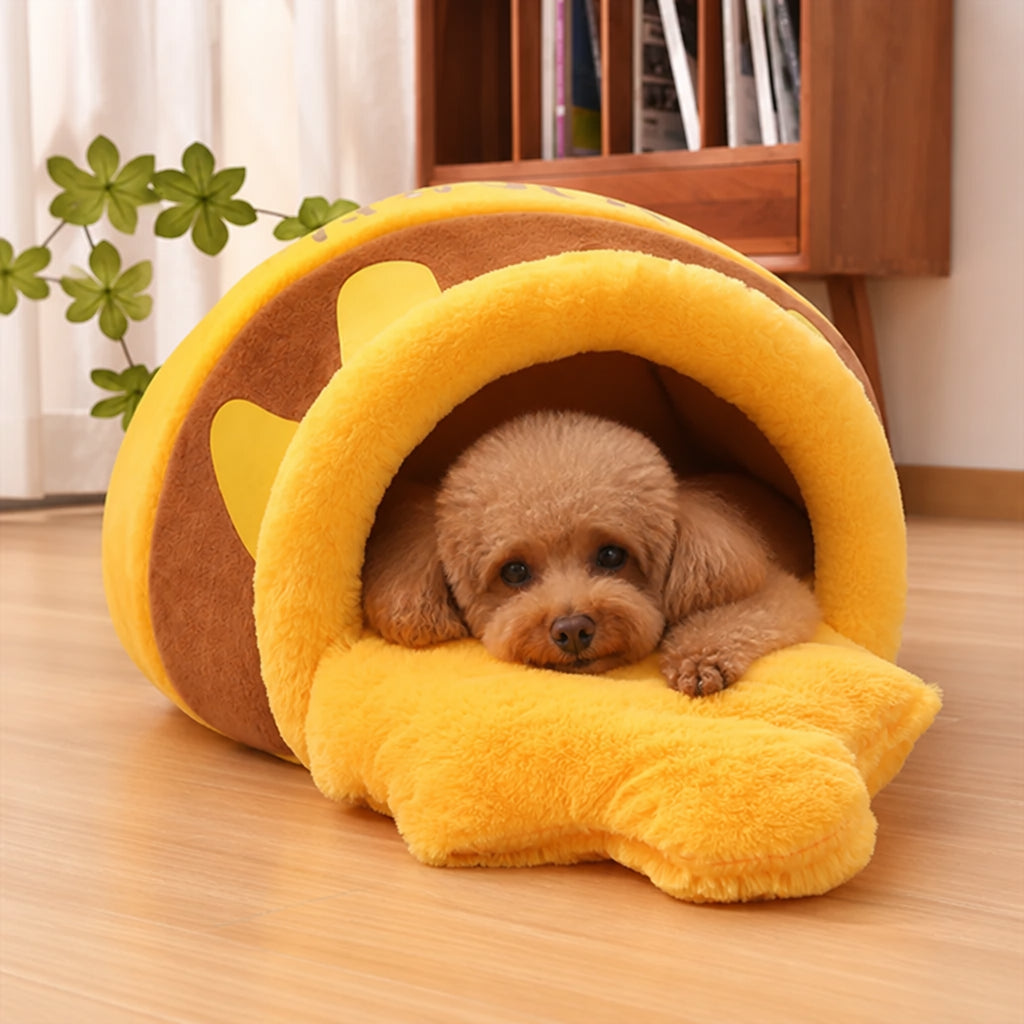 Petmarlow Warm & Breathable Semi-Enclosed Pet Nest
