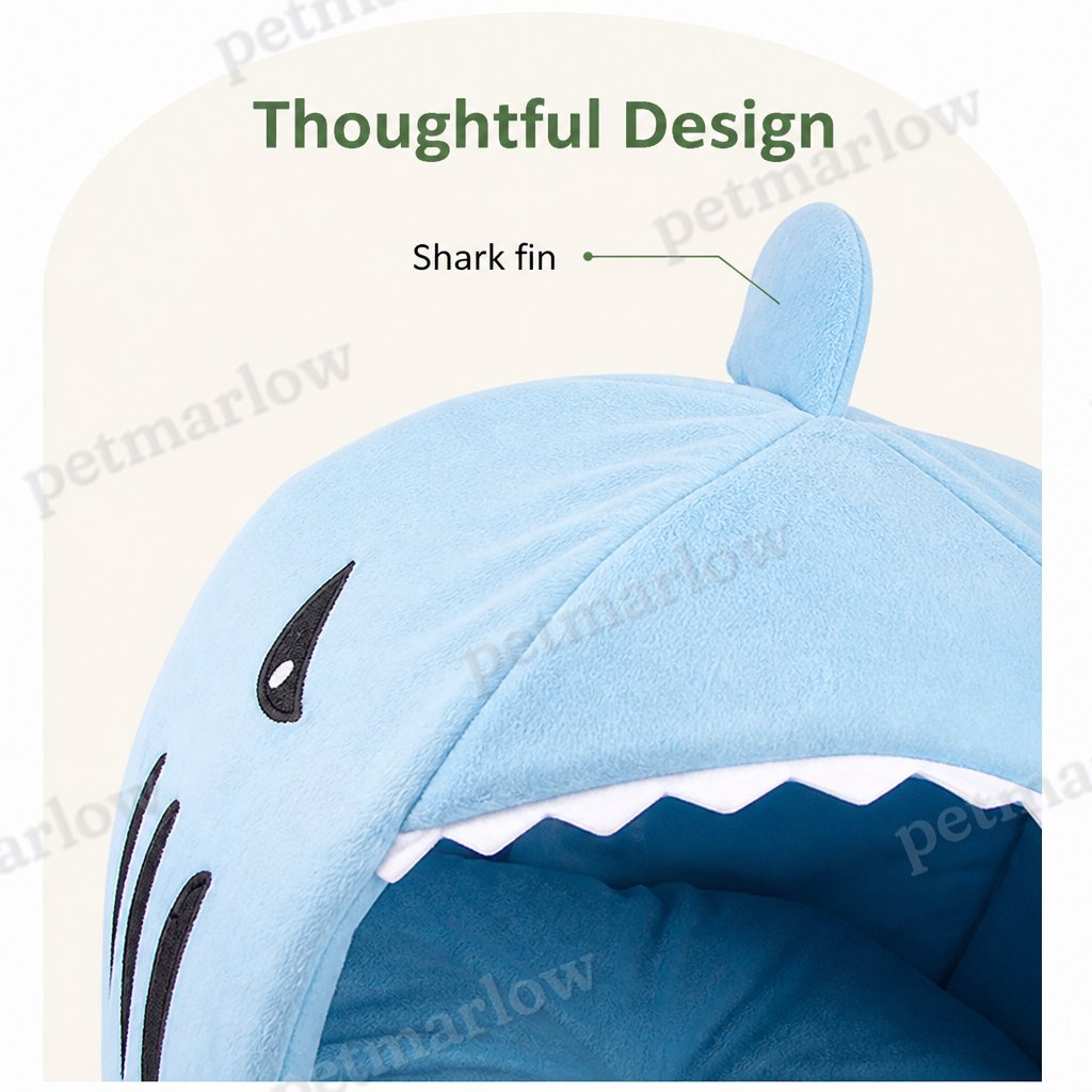 Petmarlow Warm & Breathable Shark Pet House (Detachable Washable Cushion) – view 6