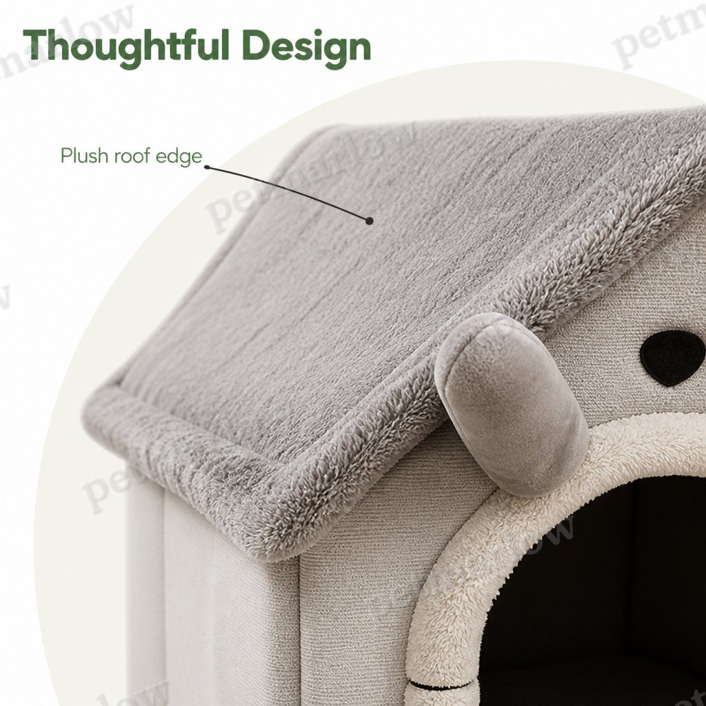 DogBedHouse Warm Insulated & Washable Cave Bed (Detachable Cover) – view 5