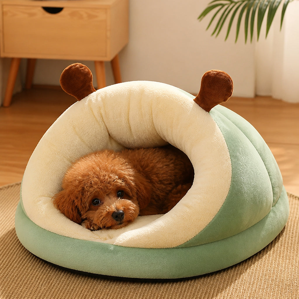 Petmarlow Warm Plush & Easy-Care Bolster Bed