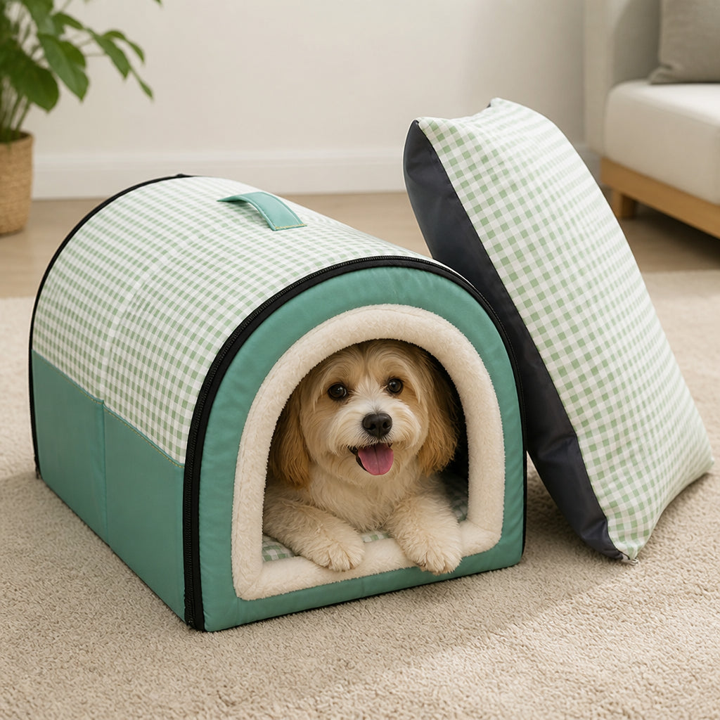 Petmarlow Warm & Windproof Foldable Dog Bed