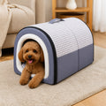 Petmarlow Warm & Windproof Foldable Dog Bed – Dark blue / S - 13.8 × 10.6 × 9.8 in