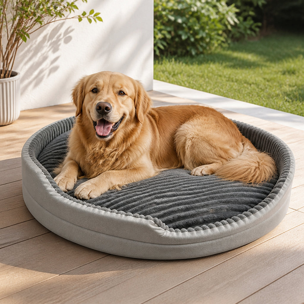 Petmarlow Washable Double-Sided All-Season Dog Bed (Detachable Mat)