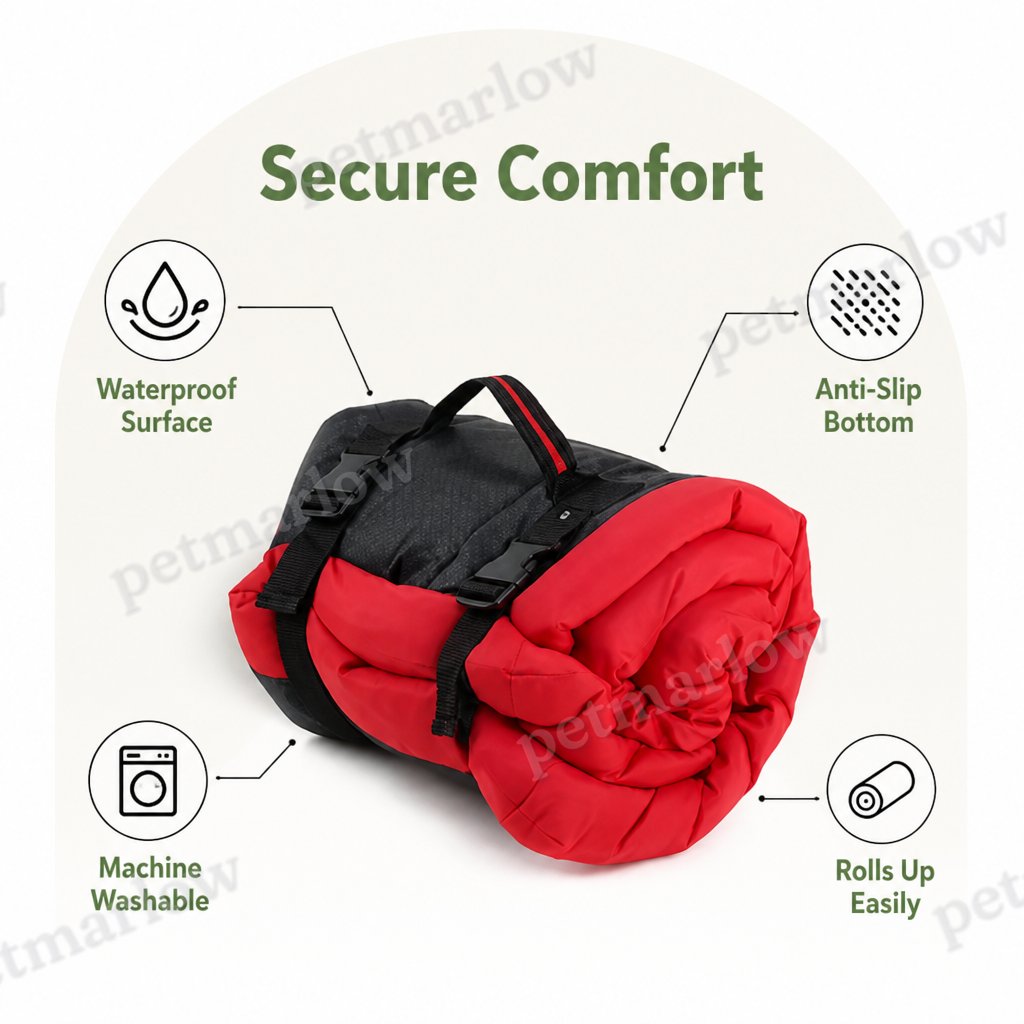 Petmarlow Waterproof & Anti-Slip Dog Bed (Machine Washable) – view 5