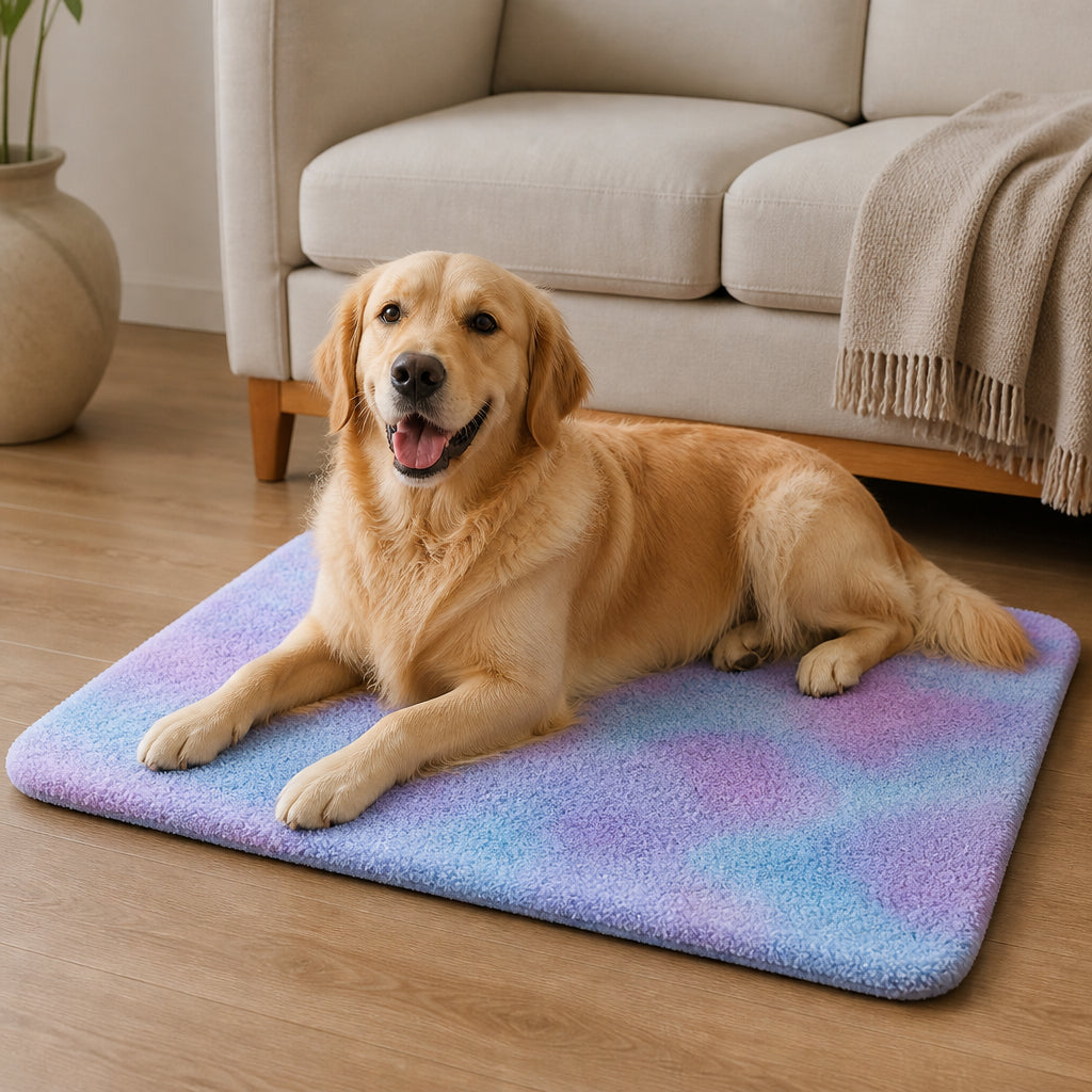 DogBedHouse Waterproof Electric Pet Heating Pad (Adjustable Temperature) – Colorful - 11.8–15.7 in