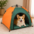 Petmarlow Waterproof & Lightweight Pop-Up Pet Tent (Removable Cushion) – green