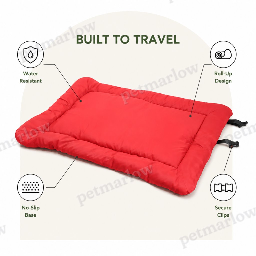 Petmarlow Waterproof & Non-Slip Foldable Dog Bed (Roll-Up) – view 5
