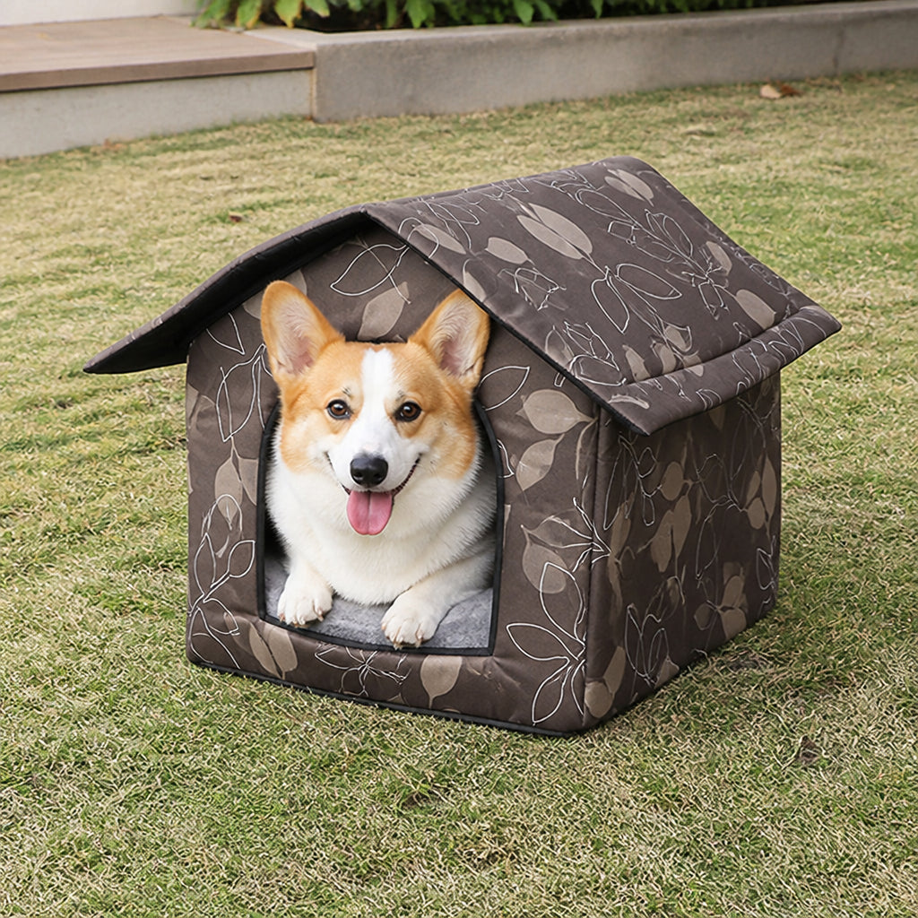 Petmarlow Waterproof Oxford Fabric Foldable Outdoor Cat House (Removable Cushion)