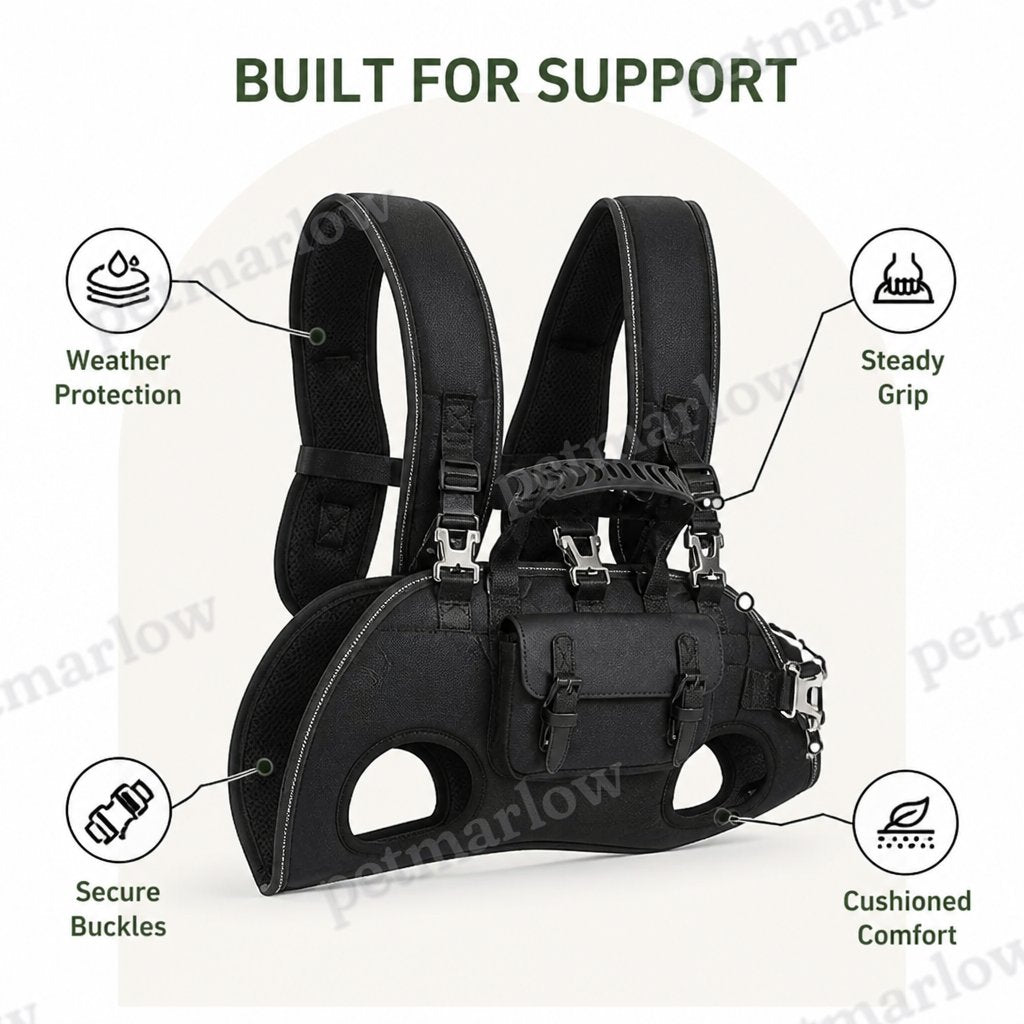 Petmarlow Waterproof Oxford Full-Body Lift Harness – view 4