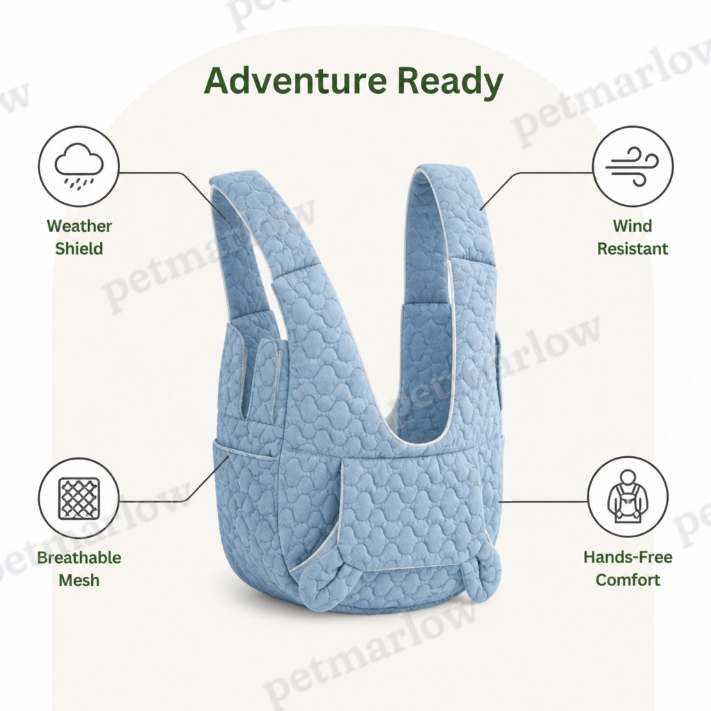 DogBedHouse Waterproof & Windproof Breathable Mesh Pet Carrier Backpack (Up To 4kg) – view 6