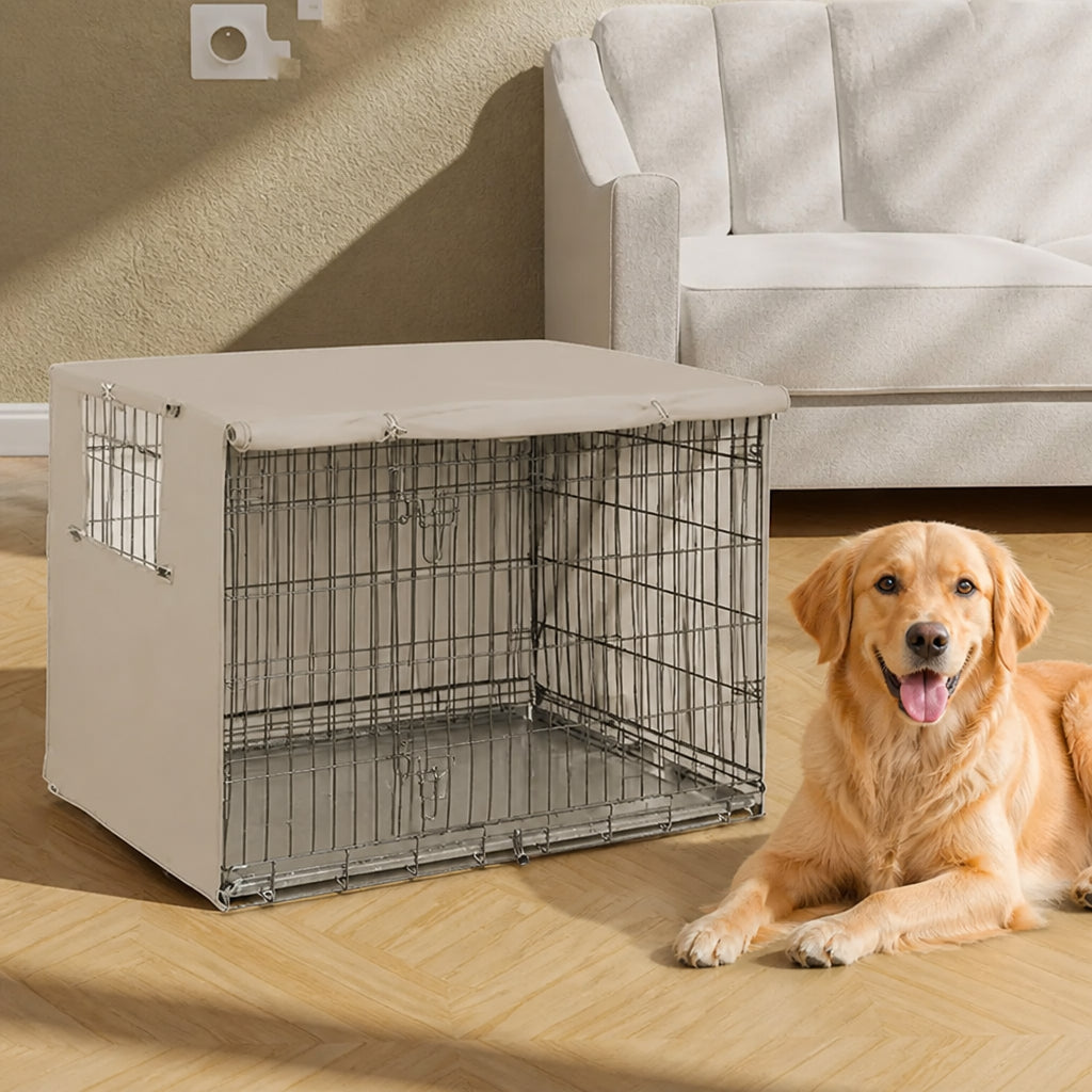 Petmarlow Weatherproof Oxford Fabric & Mesh Windows Crate Cover