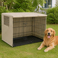 Petmarlow Weatherproof Oxford Fabric & Mesh Windows Crate Cover – A / S - 25.0 × 18.9 × 20.0 in