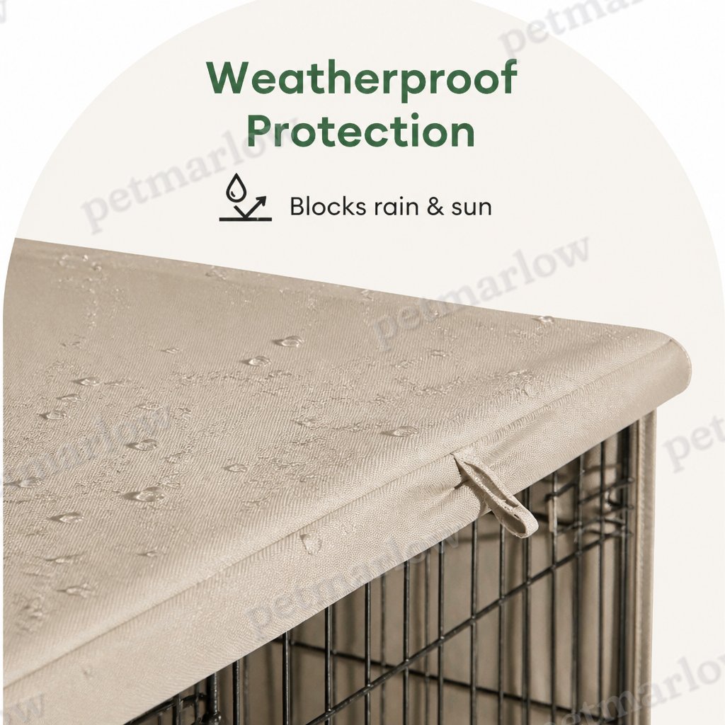 Petmarlow Weatherproof Oxford Fabric & Mesh Windows Crate Cover – view 5