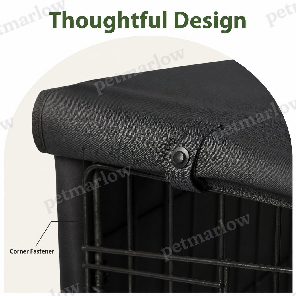 Petmarlow Weatherproof Oxford Fabric & Mesh Windows Crate Cover – view 6