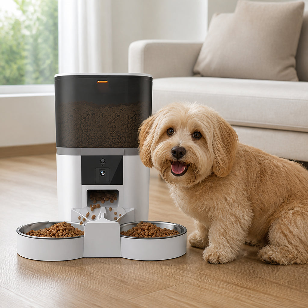 Petmarlow WiFi App Control & Stainless Steel Bowl Pet Feeder