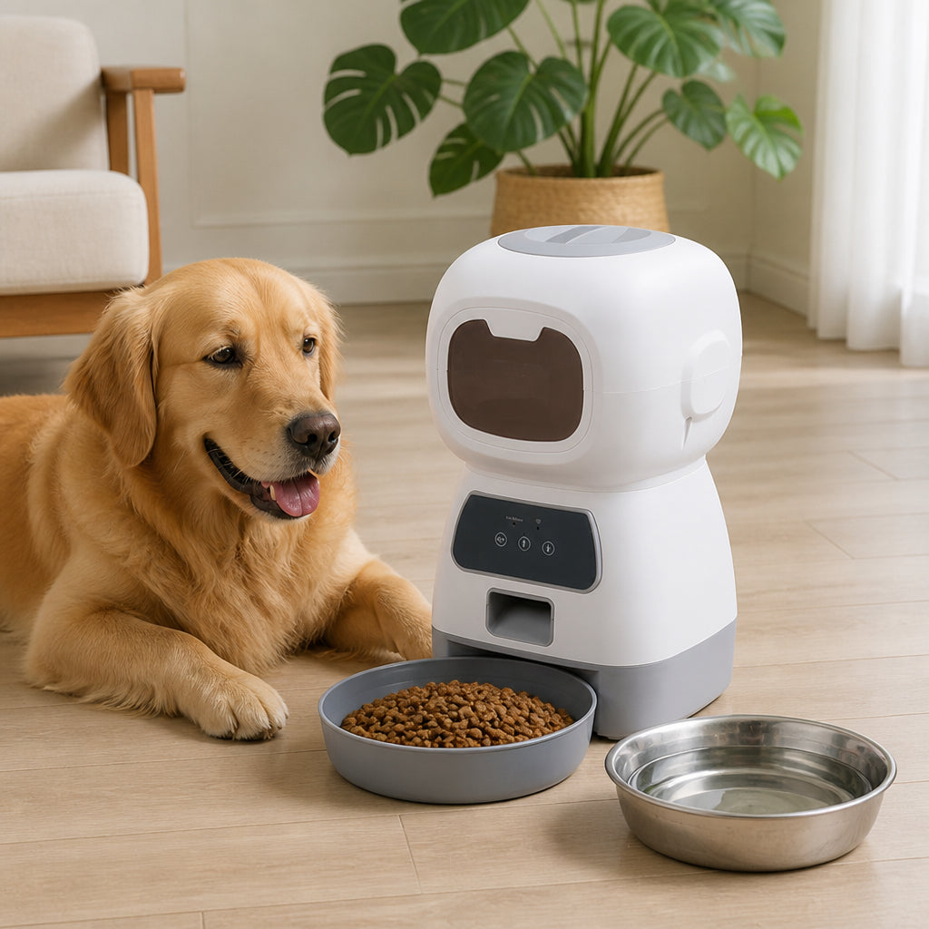 Petmarlow WiFi App-Controlled & Portion-Control Automatic Pet Feeder (Removable Hopper)