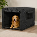 Petmarlow Windproof Oxford & Two-Zip Doors Dog Crate Cover – S - 24 × 18 × 20 in