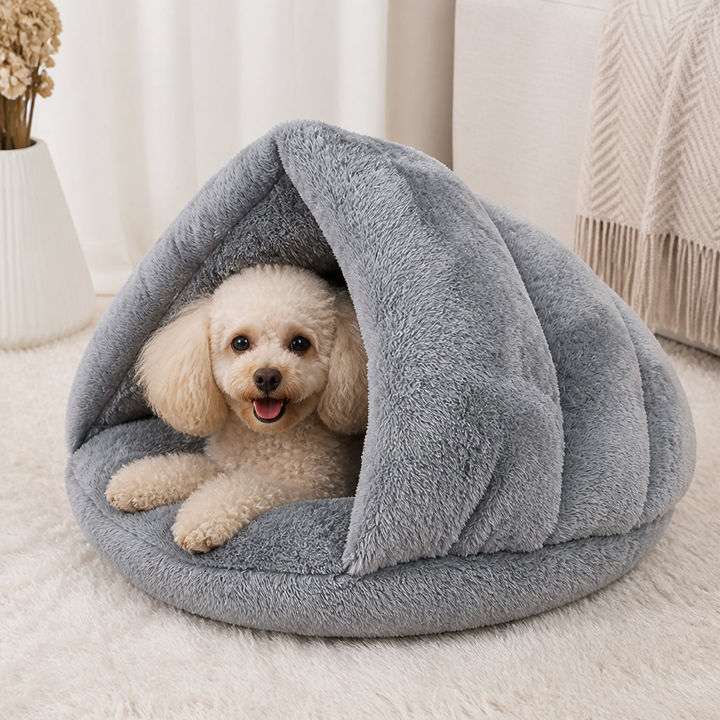Petmarlow Winter Warm Plush & Washable Cat & Small Dog Bed