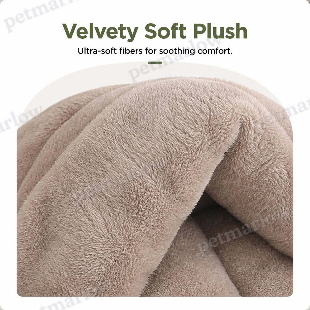 Petmarlow Winter Warm Plush & Washable Cat & Small Dog Bed – view 5