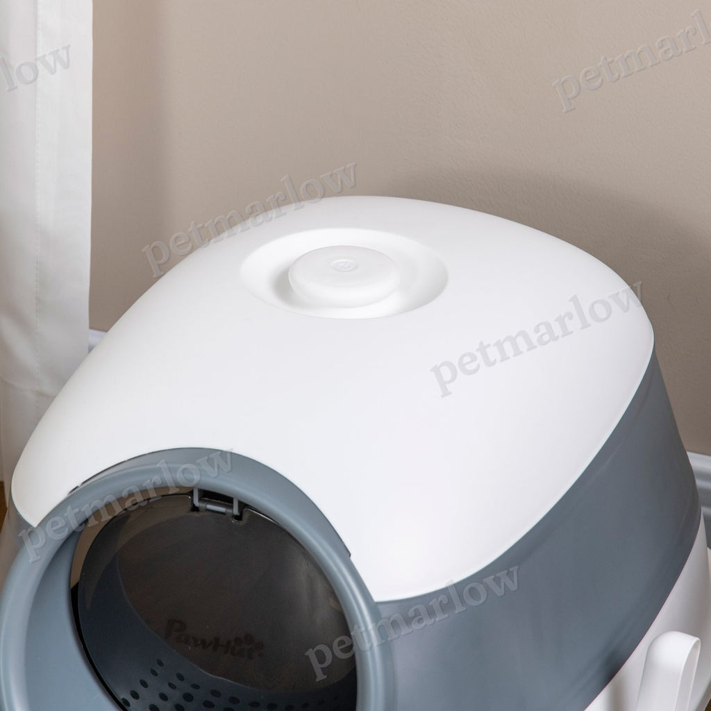 Dome Covered Cat Litter Box with Lid for Privacy – view 6