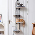 Door Hanging Cat Tree with Adjustable Heights and Cozy Platforms – view 2